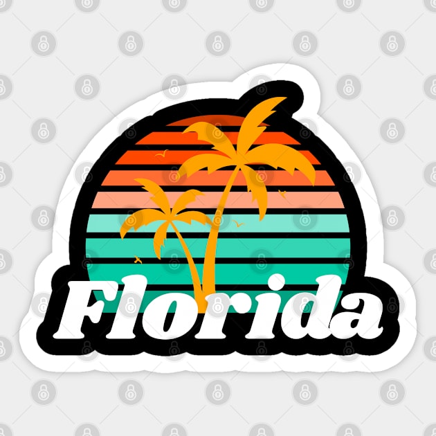 Florida Beaches Sticker by Screamingcat